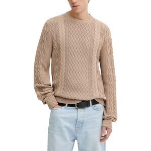 Tommy Hilfiger Jeans Beige Recycled Cotton Men's Sweatshirt